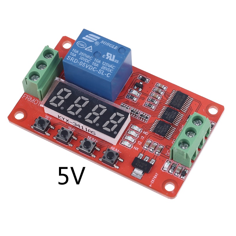 Mô Đun Rơ Le Hẹn Giờ FRM01 1 Kênh DC 5 / 12 / 24V