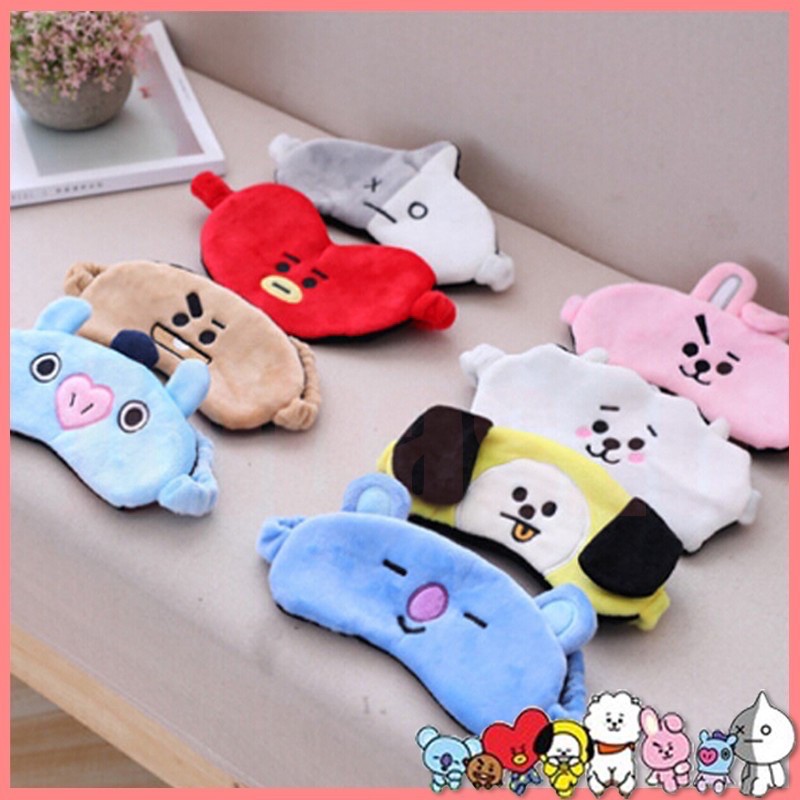 Băng Đô Rửa Mặt / Trang Điểm / Mắt In Hình Bt21 Bts