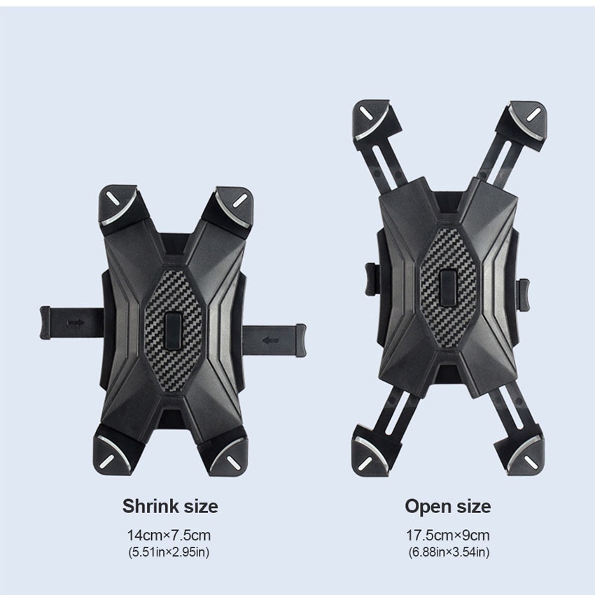 Giá Đỡ Điện Thoại Di Động 4.5-6.8 Inch Bằng Kim Loại Gắn Kính Chiếu Hậu Xe Máy