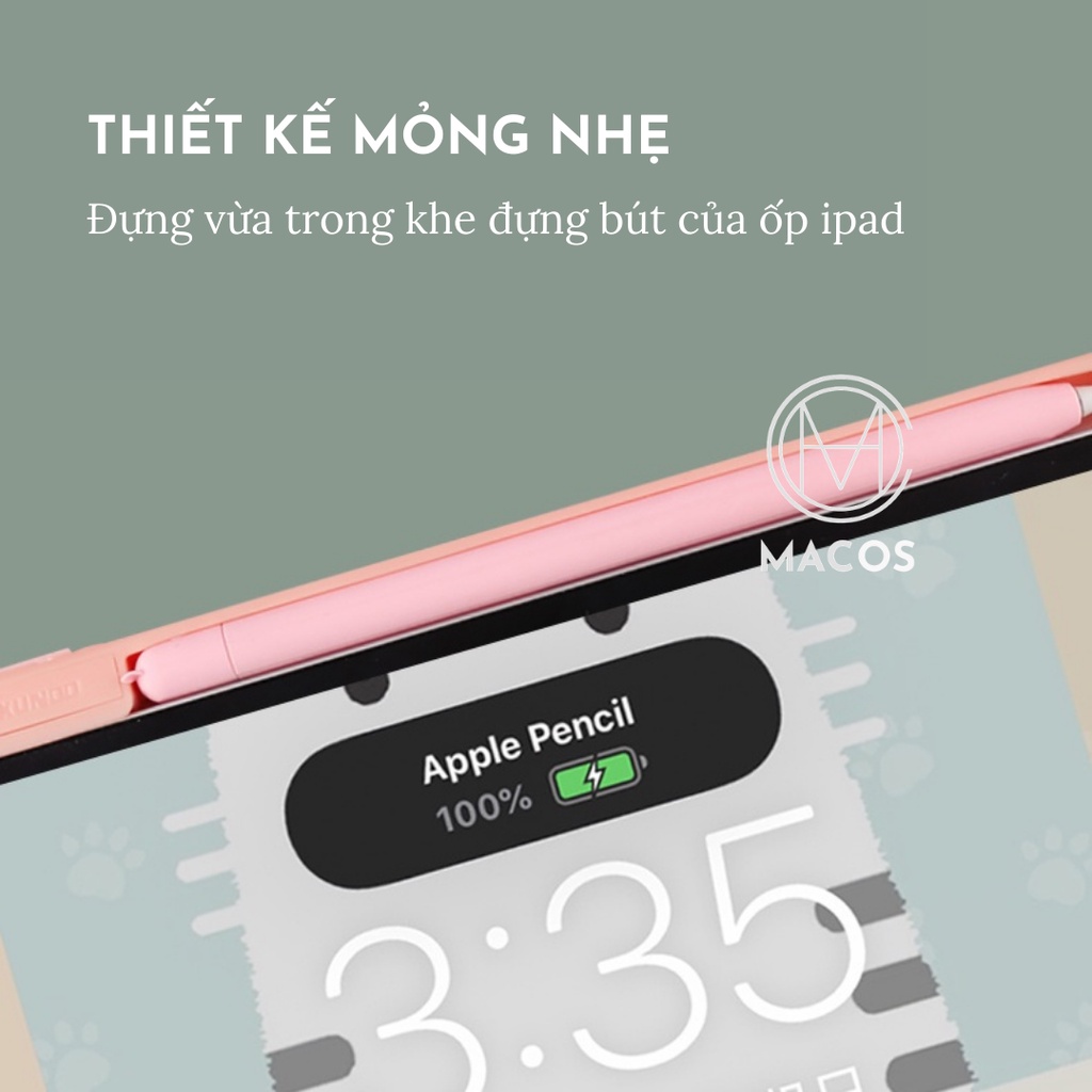 Case Vỏ Ốp Dễ Thương Cute Bút Cảm Ứng Apple Pencil 1 2 - Silicon Dẻo, Hoạ Tiết Hoạt Hình Xinh Xắn (AP23)