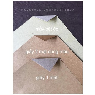 (xấp 50 tờ) giấy kraft A4 dày 380gsm [nguyên liệu thủ công, phụ liệu handmade, scrapbook]