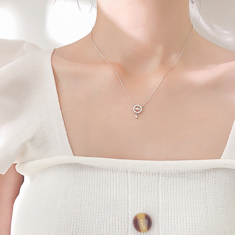 [Mã FARSBR151 giảm 100% đơn 0đ] Dây chuyền mặt hình vương miện đính pha lê sang trọng ANTA Jewelry - ATJ3598