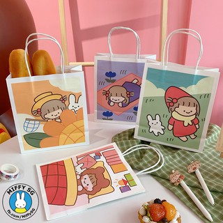 [Series CARTOON] Túi giấy hoạt hình cute GUMMY GIRL