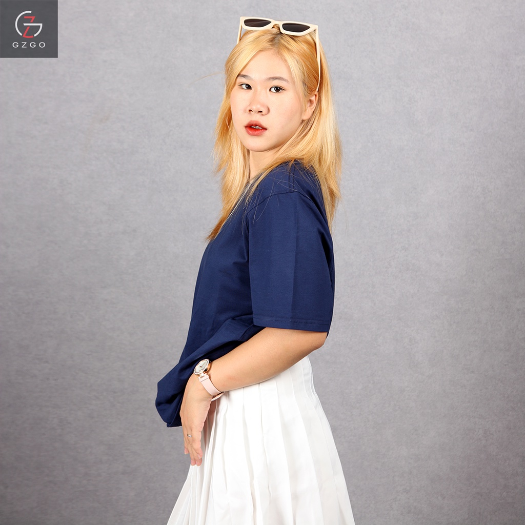 Áo thun unisex nam nữ áo thun cặp nam nữ chất cotton đẹp cổ tròn basic phom rộng Nhã Dung Store