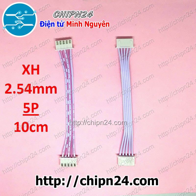 [2 SỢI] Dây bẹ 5p 10cm XH2.54mm (Dây bus, Dây cáp)