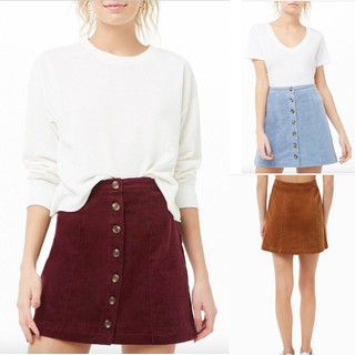Váy ngắn nhung F21 hàng xuất dư trẻ trung xinh đẹp