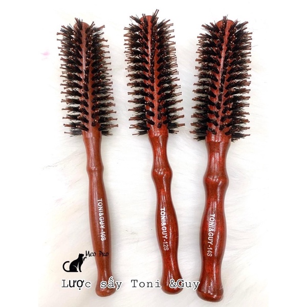 Lược sấy tóc cán gỗ size 10-12-14