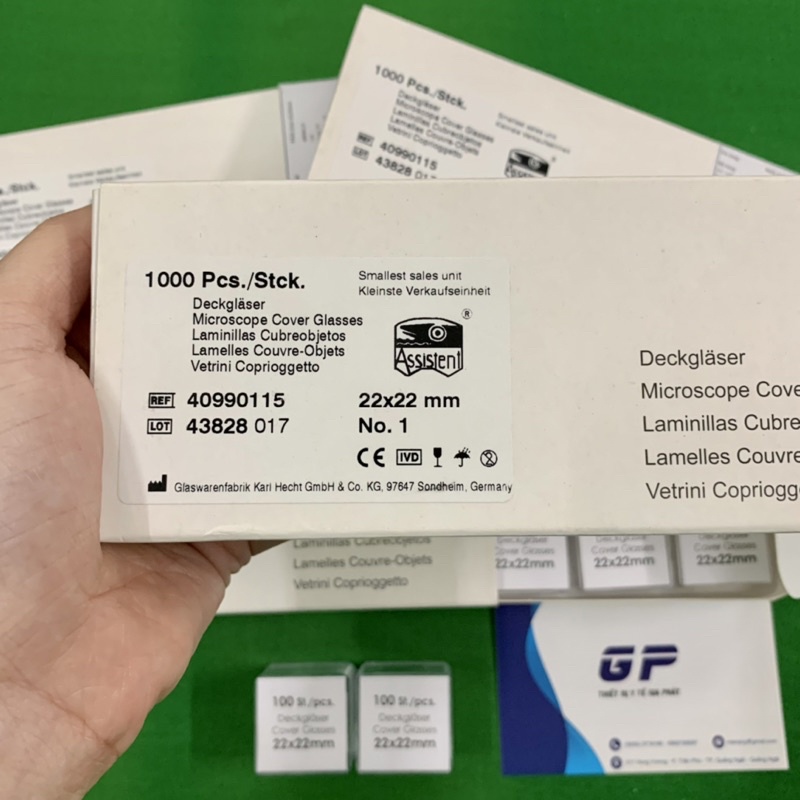 LAMEN 22x22mm ĐỨC PHIẾN KÍNH XÉT NGHIỆM KÍNH HIỂN VI LAMMELL