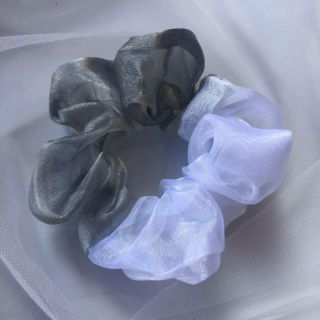 🌸🌸 Dây cột tóc Scrunchies phối voan lụa 2 màu ❤️