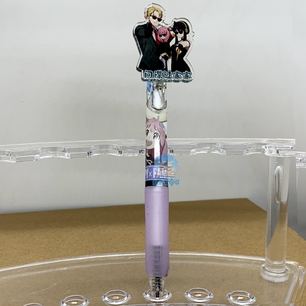Bút Gel Anime Manga Spy x Family ngòi 0.5mm nhiều mẫu dạng bấm lò xo dành cho Wibu học sinh sinh viên - 2D Tộc Shop