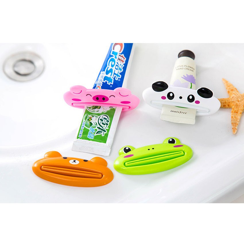 Set 5 dụng cụ kẹp giữ kem đánh răng hình thú - Đồ dùng gia đình tienich
