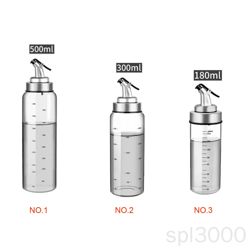 Bình Thủy Tinh Đựng Dầu / Nước Chấm 500 / 300 / 180ml