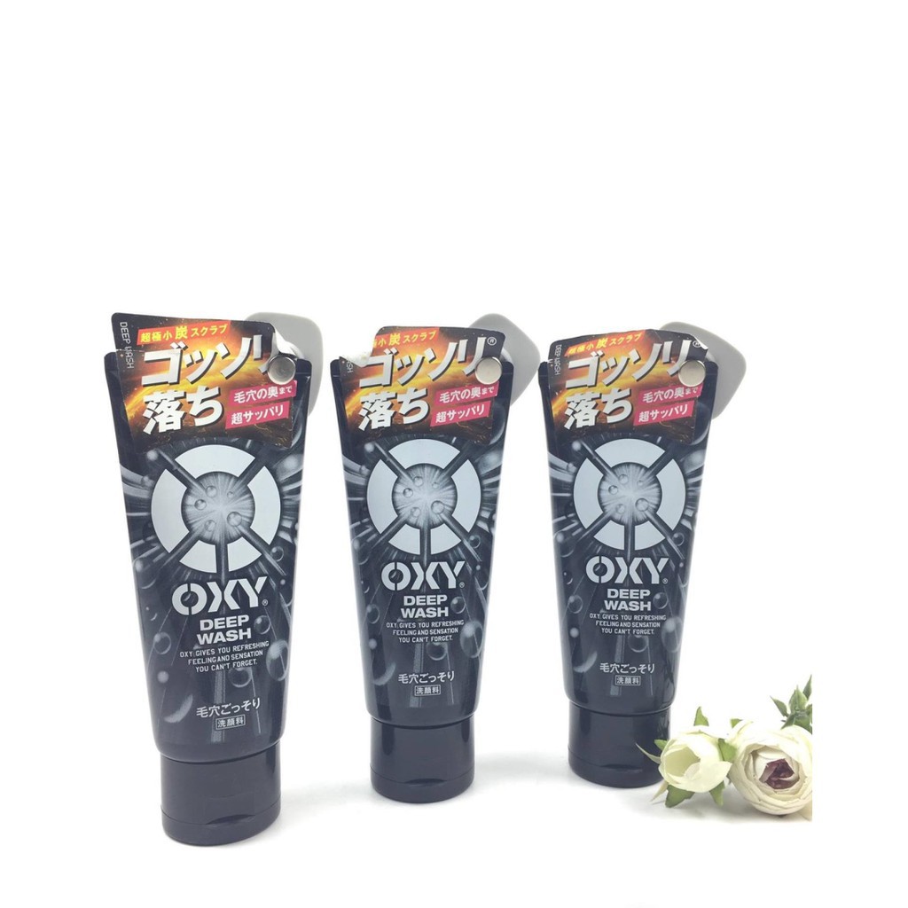 Sữa Rửa Mặt Oxy Deep Wash Cho Nam 130g- Nhật Bản