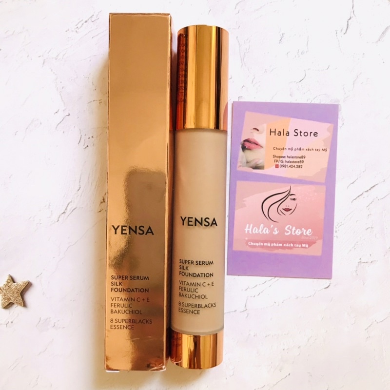 Kem nền kiêm serum dưỡng da Yensa Super Serum Silk Foundation