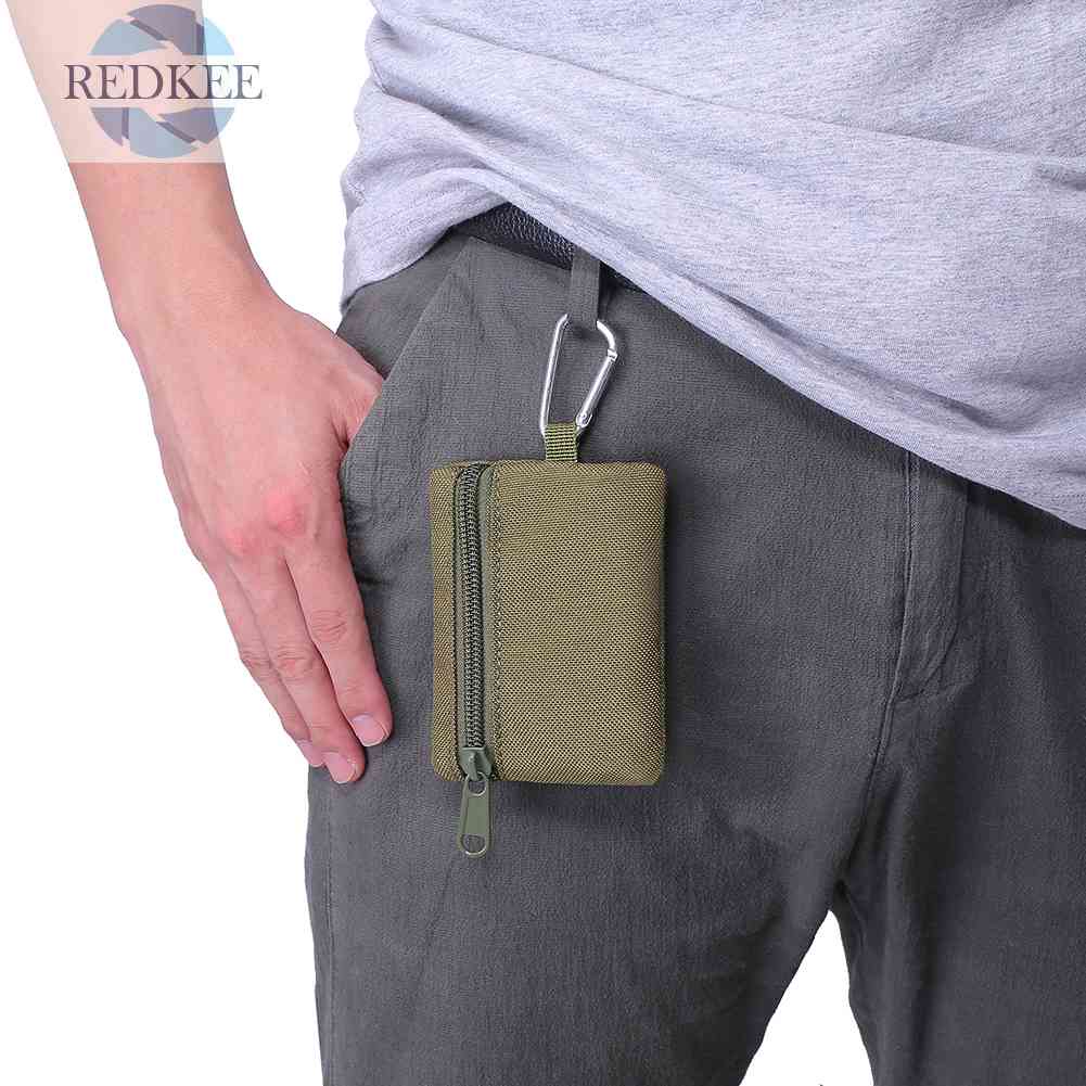 Túi Đựng Tiền Xu Chìa Khóa Đeo Thắt Lưng Mini Tiện Dụng Mang Theo Du Lịch Cắm Trại