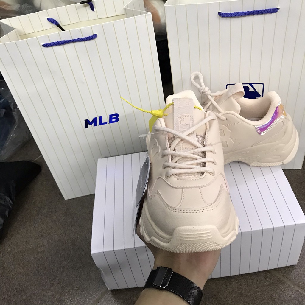 ✔️Giày Boston Hồng Phấn Dập Nổi Gót Bóng Fullbox✔️