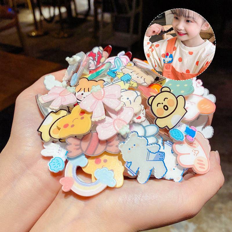 Huy Hiệu Cài Áo Hoạt Hình Phong Cách ins Hàn Quốc Dễ Thương Cho Bé Gái Đi Học