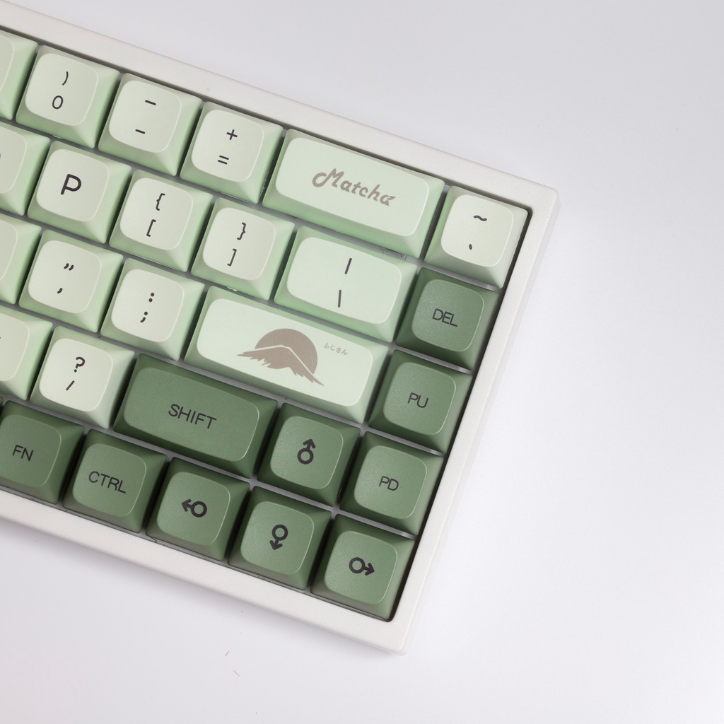 Bộ Keycap Matcha 124 Phím Profile XDA chất liệu PBT in Dye Sub dành cho bàn phím cơ