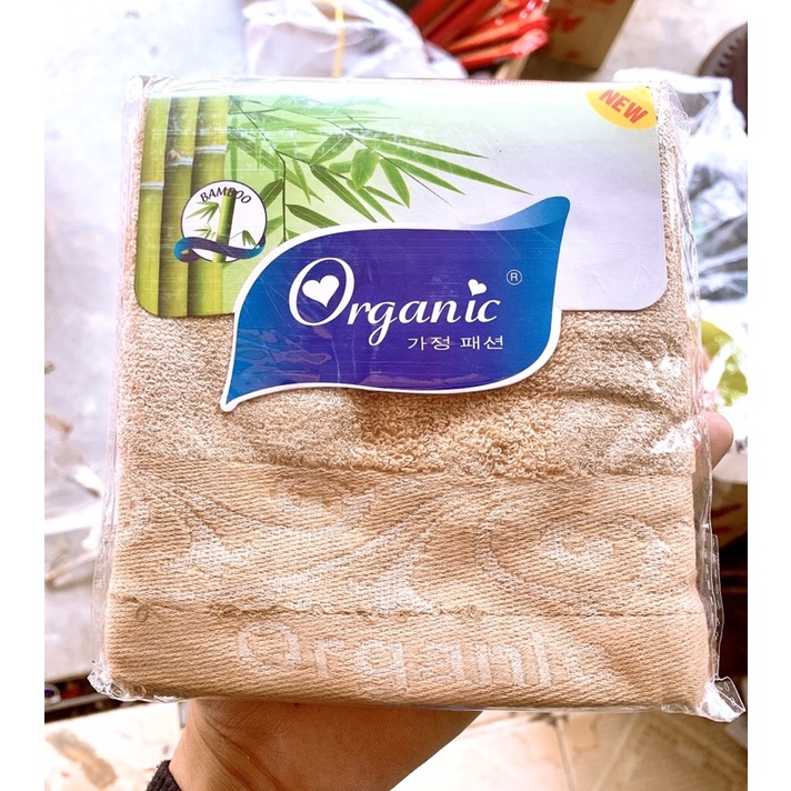 Khăn Mặt Sợi Tre BAMBOO Cao cấp 30x50cm.vải dầy dặn ko xù ko phai màu