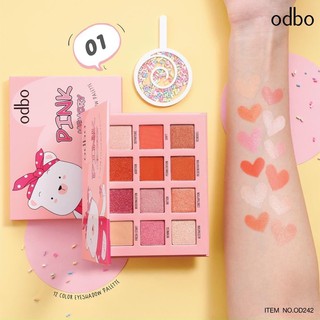 Bảng phấn mắt 12 Ô ODBO PINK