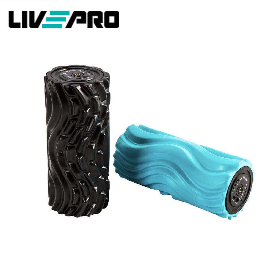 Con lăn yoga massage foam roller, ống trụ lăn giãn cơ có rung điện cao cấp Livepro Chính Hãng FOAM ROLLER LP8236
