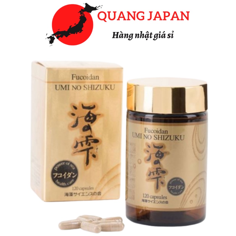 Fucoidan Umi No Shizuku nội địa Nhật Bản 120 viên hộp vàng
