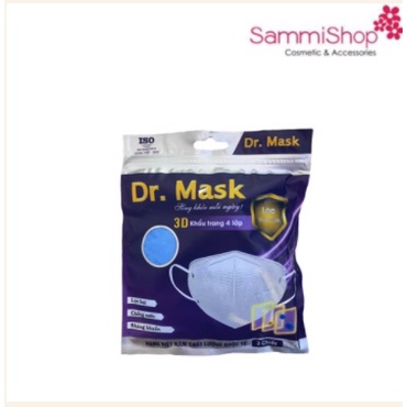 Túi Khẩu trang Dr.Mask 4 lớp 3D S2 3 chiếc