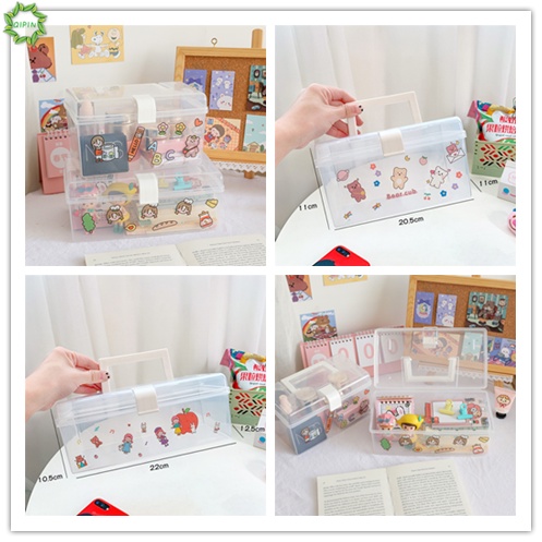 Hộp đựng đồ trong suốt di động chống bụi đa năng tiện dụng cho cửa / văn phòng