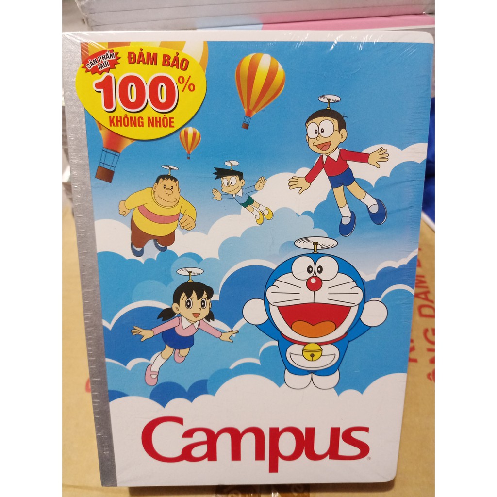 Vở 4 ô ly Campus Doraemon Sky 80 trang