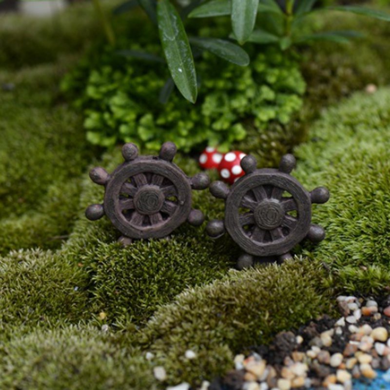 Set 2 Bánh Lái Mini Trang Trí Chậu Cây Bonsai