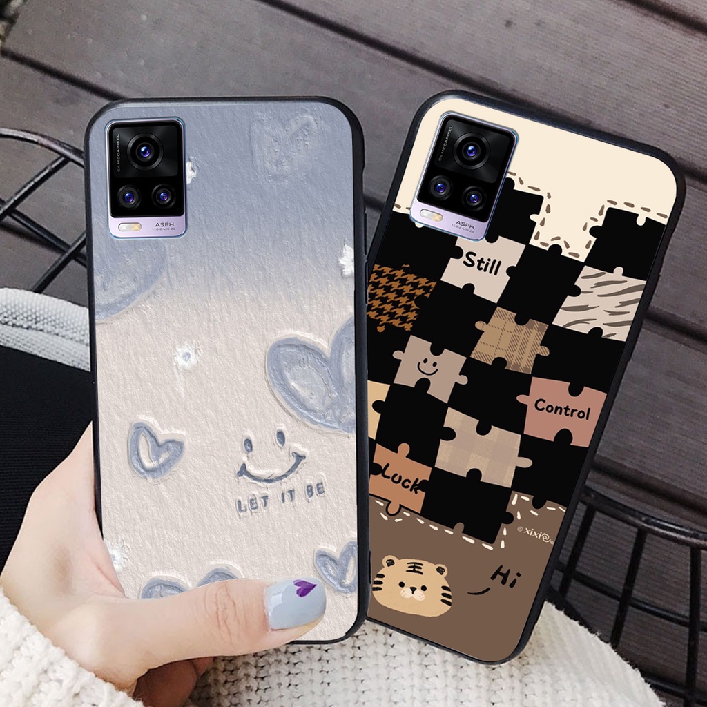Ốp lưng Vivo V20 in hình cao cấp mẫu kẻ caro,mikenbe@r siêu hot