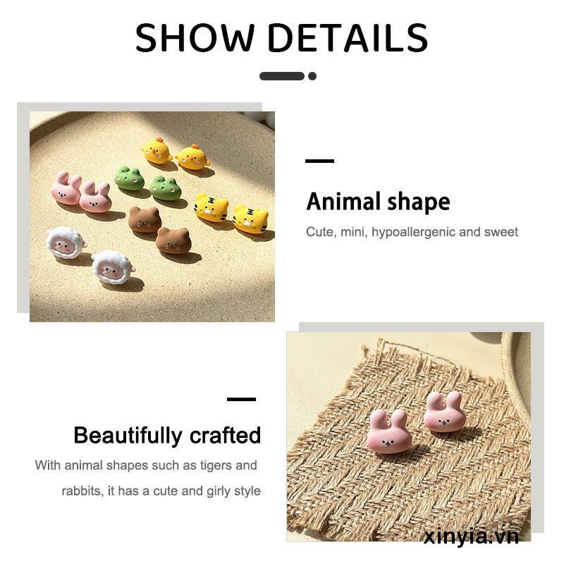 Khuyên Tai Bạc 925 Hình Động Vật Dễ Thương