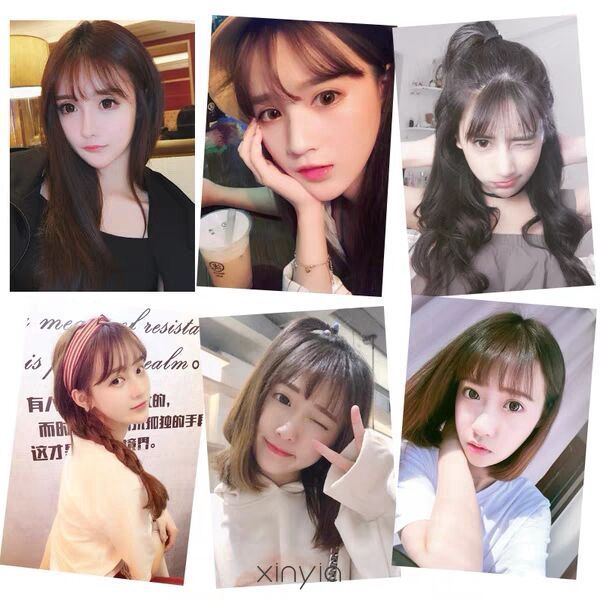 Bộ Tóc Giả Ngắn Uốn Xoăn Tự Nhiên Cho Nữ