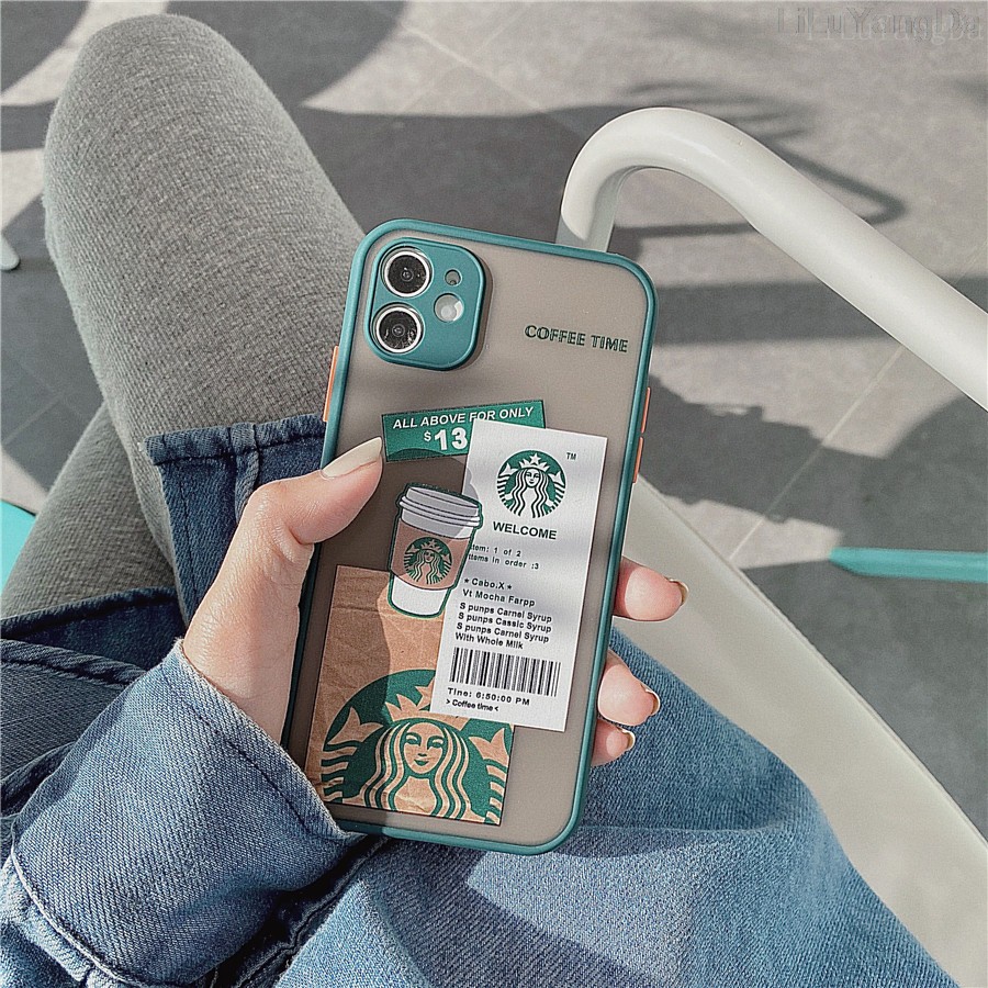 Ốp Điện Thoại Dẻo Họa Tiết Starbucks Hoạt Hình Cho iPhone 7 8 Plus X XR XS 11 12 Mini 13 14 Plus 14 Pro Max SE 2020