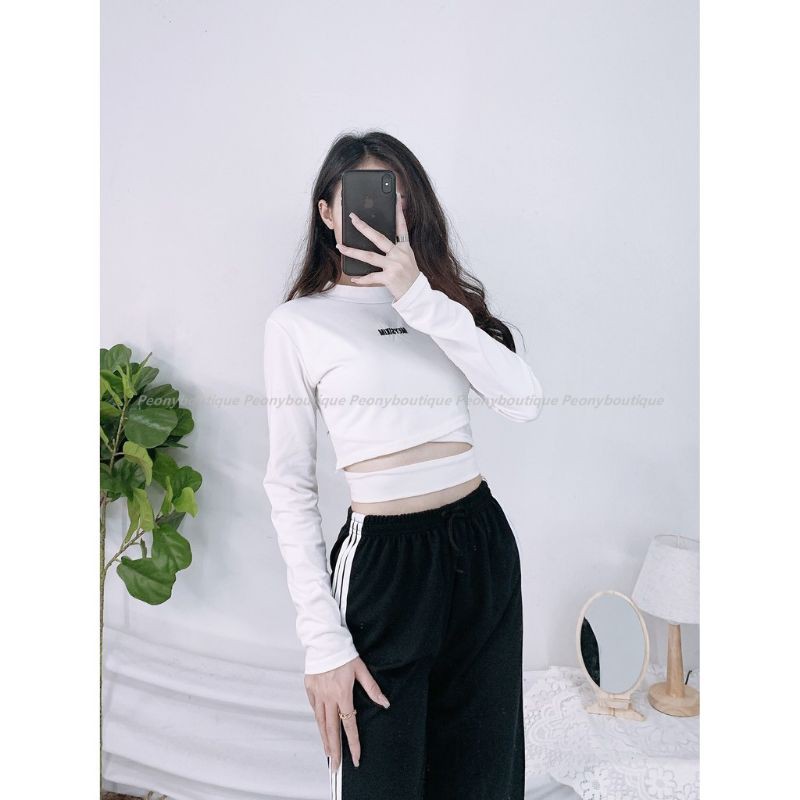 Quần thể thao 3 sọc ống rộng