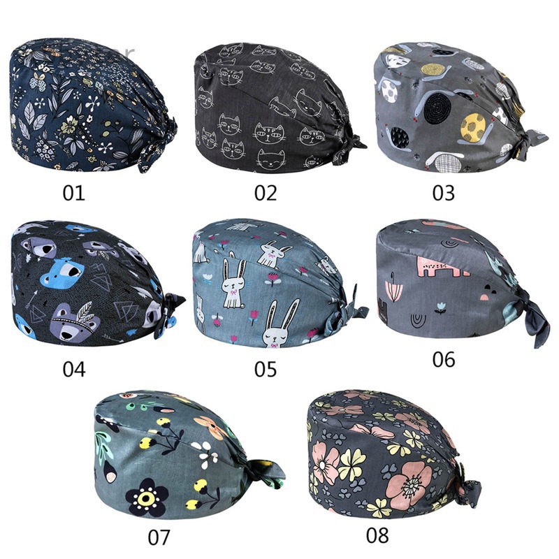Mũ Đội Cho Y Tá, Bác Sĩ Chất Liệu Cotton