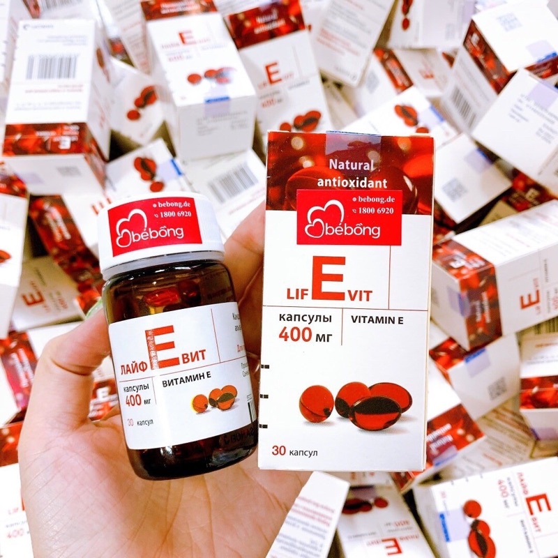 Vitamin E đỏ Nga lọ thuỷ tinh 30v