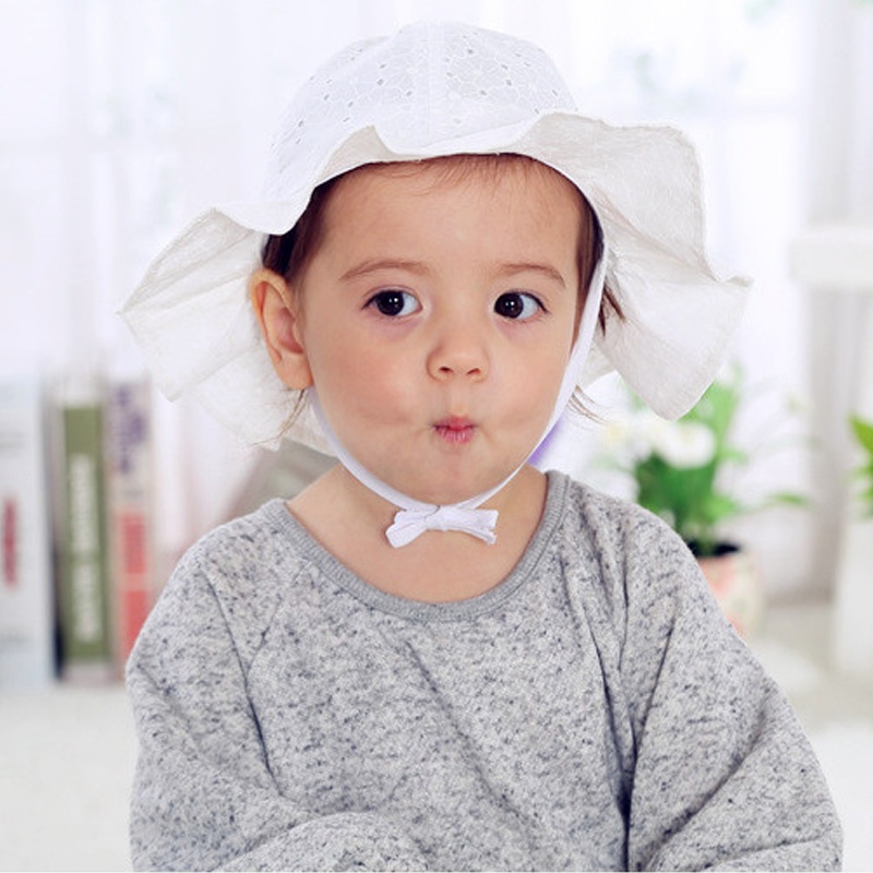 Mũ xô bằng cotton mềm thoáng khí thời trang mùa hè cho bé