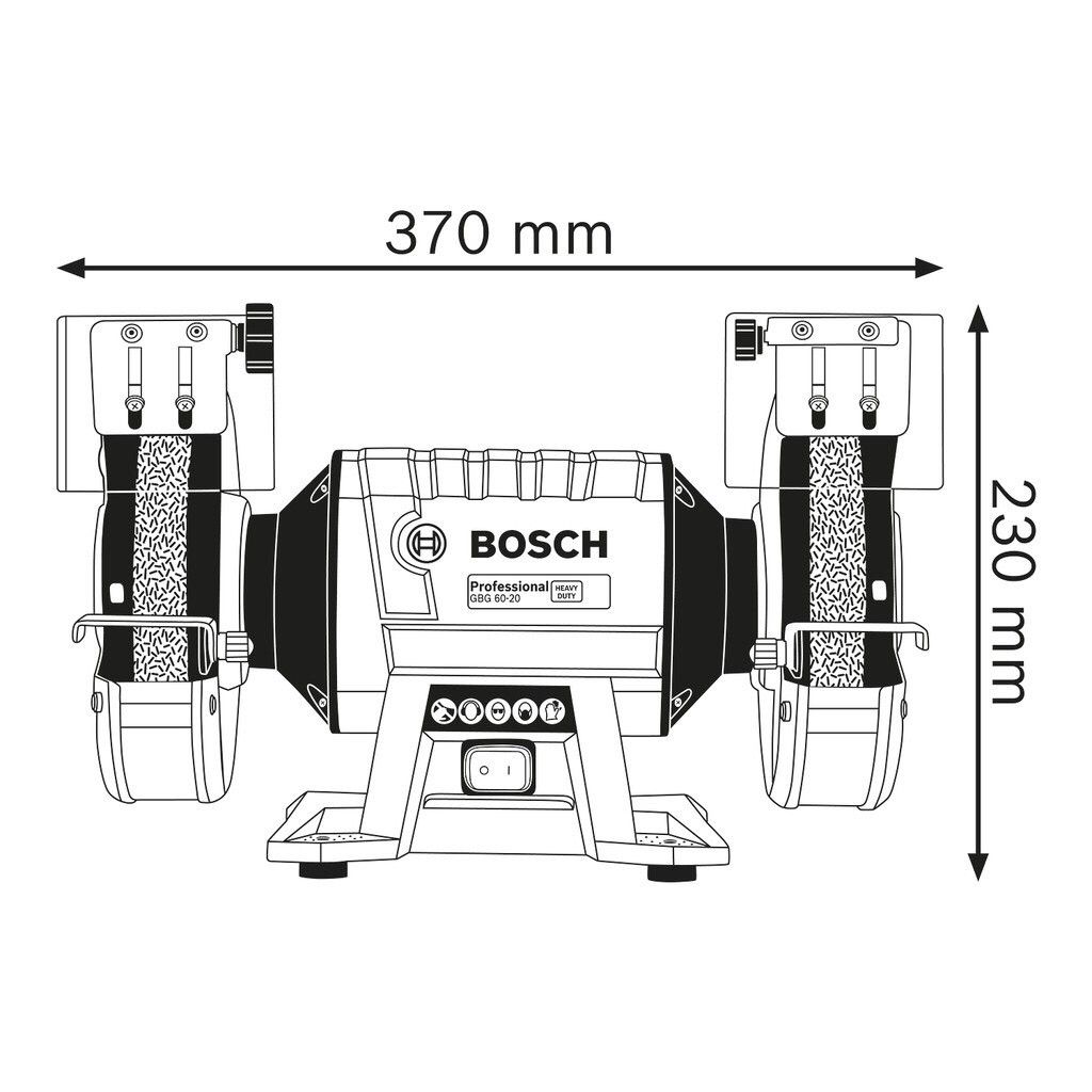 Máy mài bàn Bosch GBG 60-20 600W