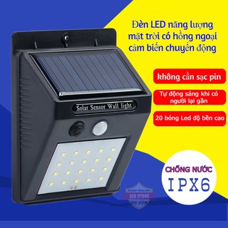 ĐÈN LED NĂNG LƯỢNG MẶT TRỜI SOLAR SENSOR CÓ HỒNG NGOẠI CẢM BIẾN CHUYỂN ĐỘNG  ĐÈN TỰ SÁNG KHI CÓ NGƯỜI LẠI GẦN