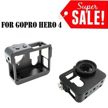 Vỏ Nhôm Bảo Vệ Máy Ảnh Gopro Hero 4 - Black 3rd Màu Đen