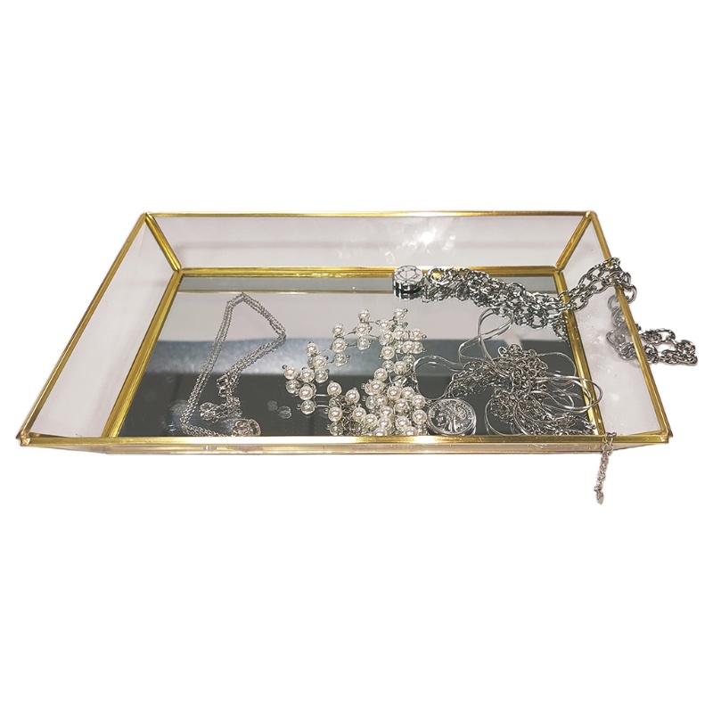 Flgo Khay Thủy Tinh Hình Chữ Nhật Đựng Đồ Trang Sức Cho Phòng Tắm