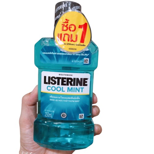 Nước Súc Miệng Thái Lan [HÀNG CHÍNH HÃNG] Diệt Khuẩn Listerine Cool Mint  250ml - 0016