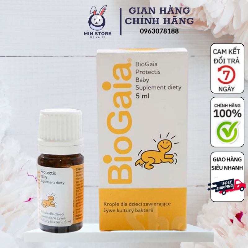 Men Vi Sinh Biogaia Protectis Baby Thụy Điển-Ngủ Ngon-Cần Bằng Đường Ruột-Tiêu Hóa Tốt -Giảm Khóc Dạ Đề-Tăng Đề Kháng
