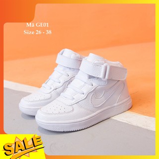 Giày thể thao GE01 Trắng kiểu dáng sneaker dễ mix đồ( Kèm ảnh thực tế )