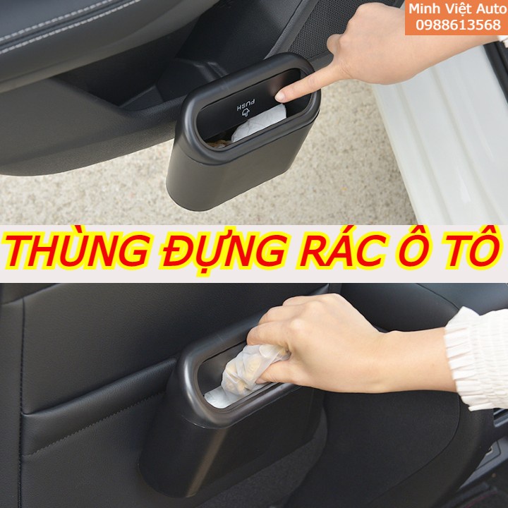 Thùng đựng rác ô tô - Thùng rác trên xe ô tô - Thùng đựng rác mini ô tô gắn cửa xe, sau ghế xe hơi tiện dụng