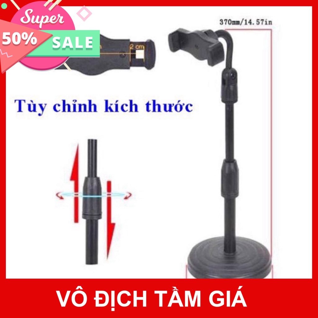 (Sale) Giá Đỡ Điện Thoại Livestream, Kẹp Điện Thoại Đa Năng Xoay 360 Độ, Điều Chỉnh Độ Cao PAPAA.HOME TGPK8999