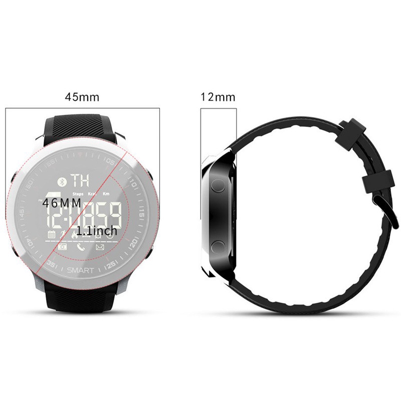 LOKMAT Bluetooth Smart Watch Men Sports Wrist Watches Smart Health Watch iOS Compatible