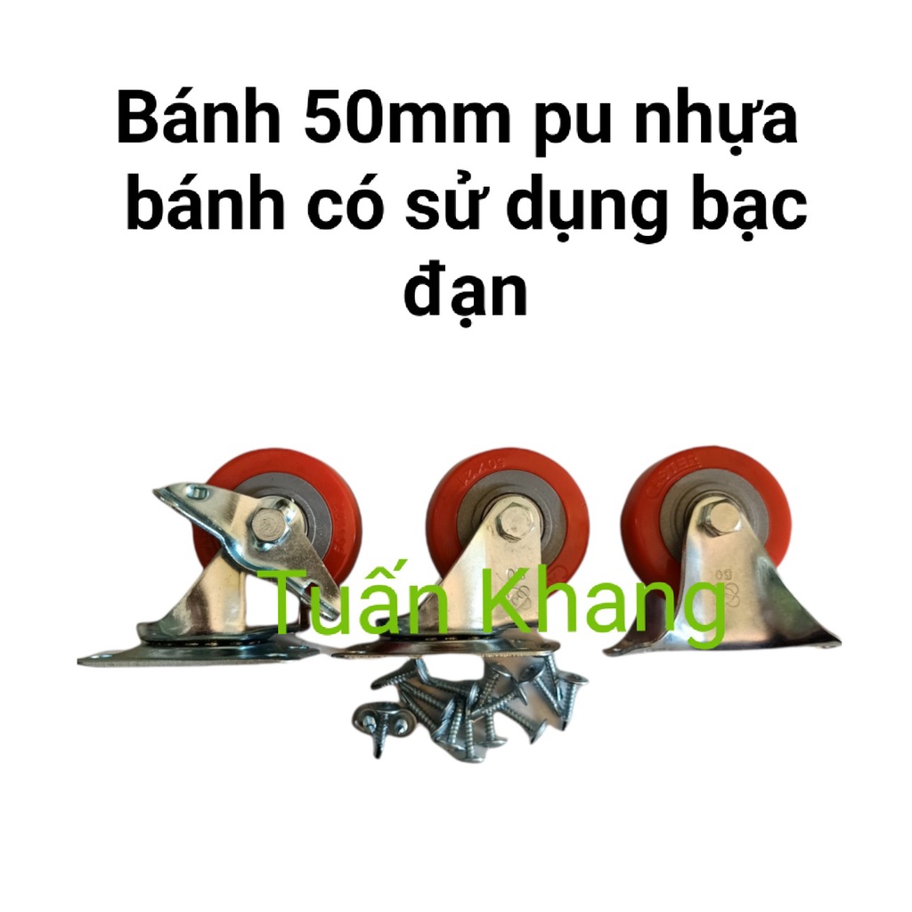 Bánh xe 50mm x 21mm bánh có sử dụng bạc đạn