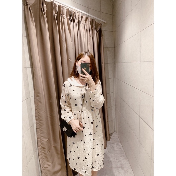 Váy hoa nhí vintage dáng dài tiểu thư, Đầm babydoll 2 lớp cổ sen buộc nơ bánh bèo Maitrangshop92 – (TTA81)